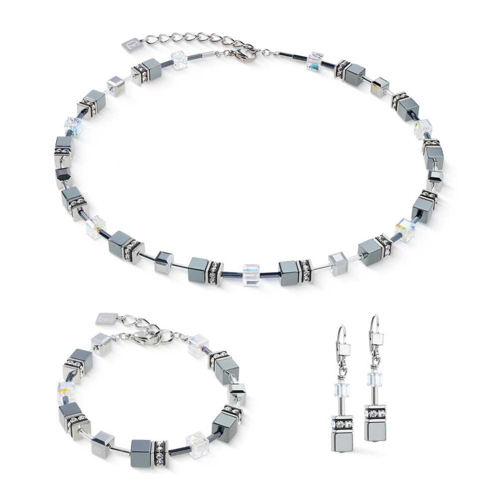 GeoCUBE® Platina Coeur Lion Earrings