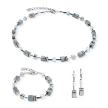 Pulseira GeoCUBE® em platina Coeur de Lion