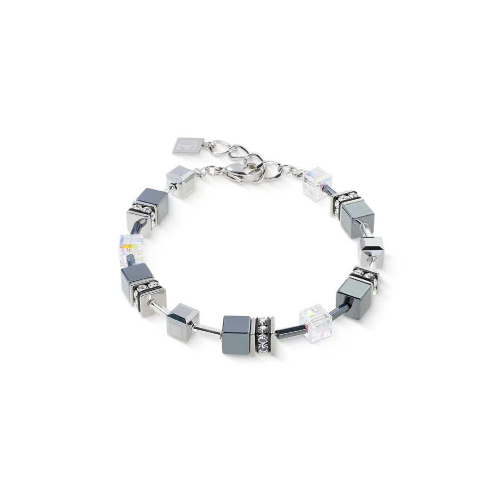 Pulseira GeoCUBE® em platina Coeur de Lion