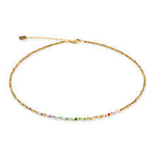 Gold Rainbow Coeur Lion Necklace