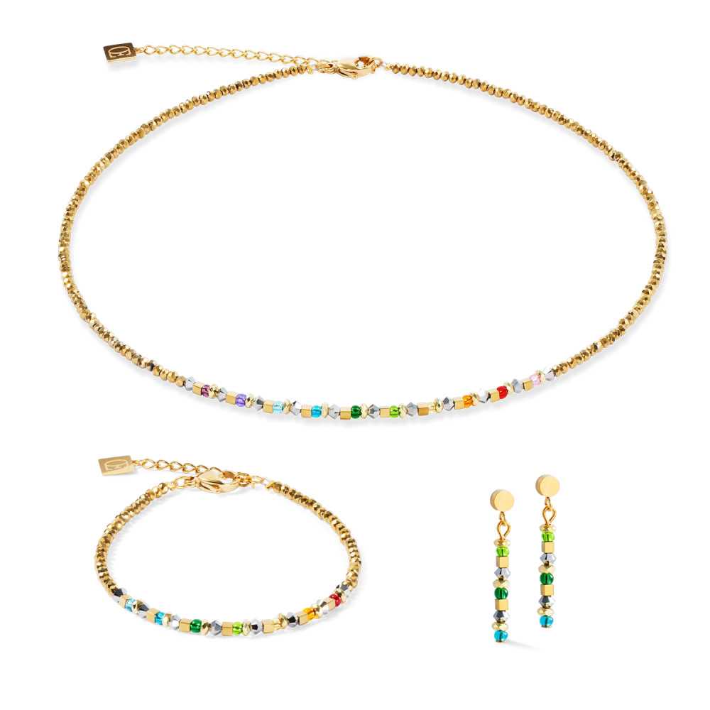Gold Rainbow Coeur Lion Necklace