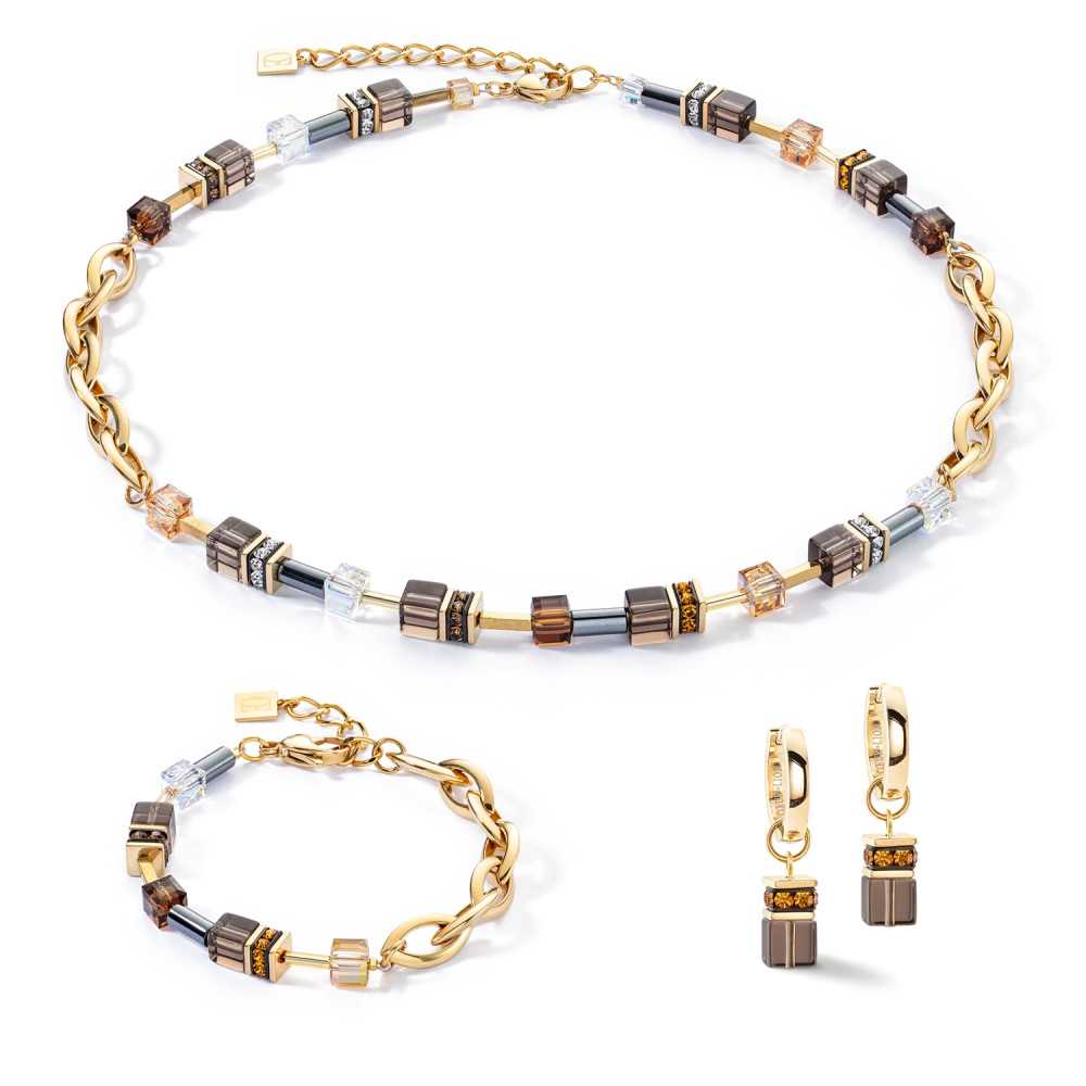 GeoCUBE® Chunky Chain Coeur Lion Earrings