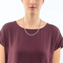 Corrente extensora de 50 cm prateada Coeur de Lion