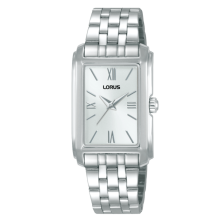Relógio Ladies Classic Retangular Prateado
