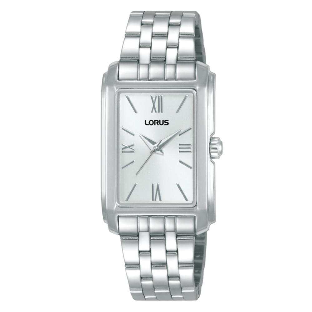 Relógio Ladies Classic Retangular Prateado