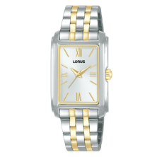 Relógio Ladies Classic Retangular Bicolor