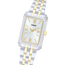 Relógio Ladies Classic Retangular Bicolor