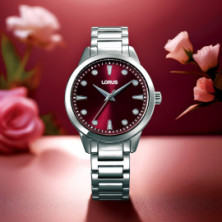 Relógio Ladies Classic Mostrador Bordeaux