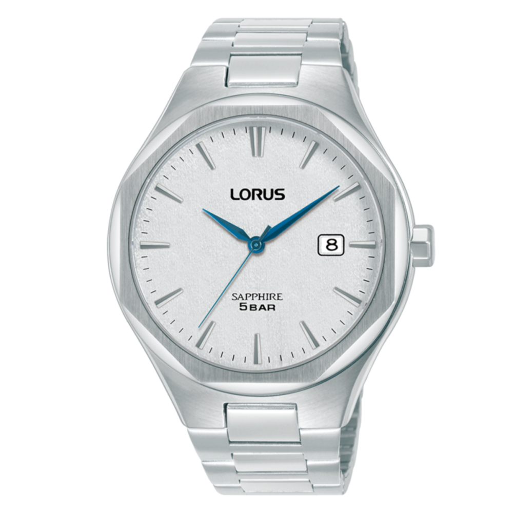 Man Classic Safira Bisel Octog. Prateado LORUS