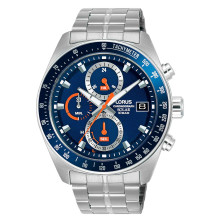 Relógio Man Cronógrafo 43mm Mostrador Azul