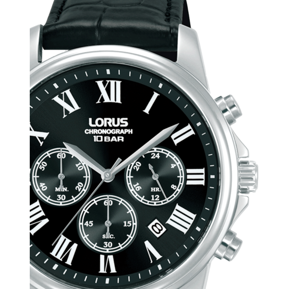 Man Classic Crono Núm. Romana Preto Pele
