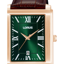 Man Classic Rectangular Rom. Verde-Cast.