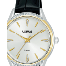 Ladies Classic Fashion Cristais Pele