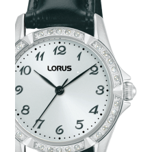 Ladies Classic Cristais Prat. Pele Preta