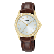 Ladies Classic Cristais Dour. Pele Cast.