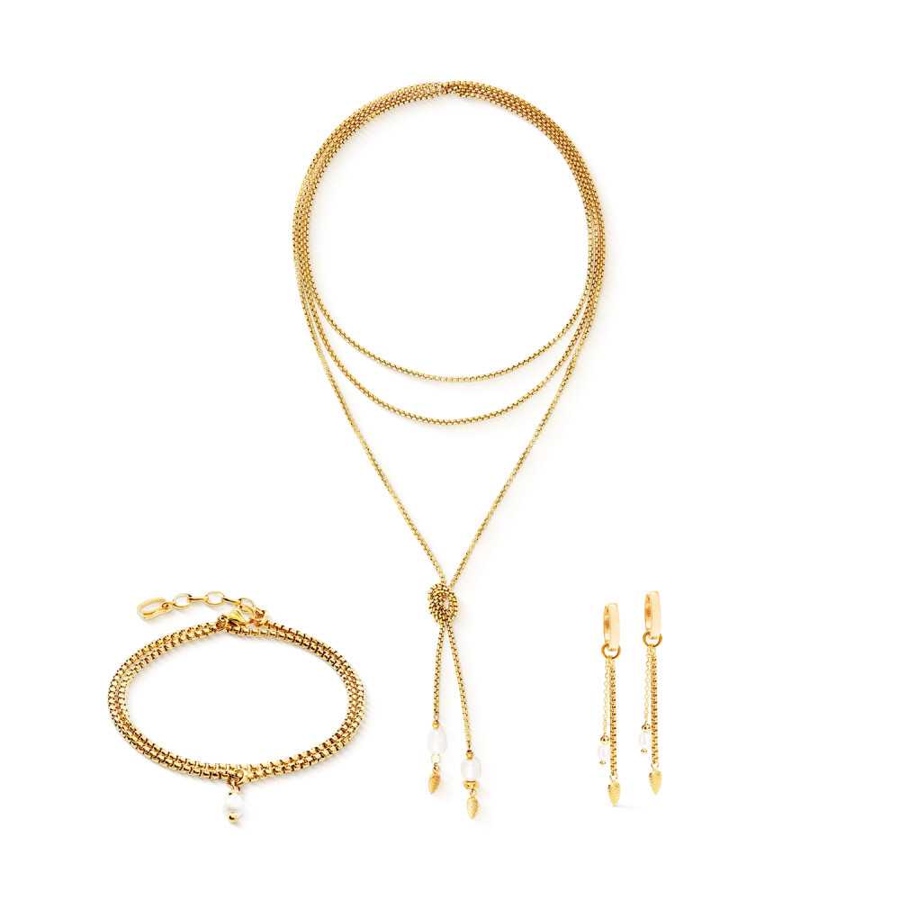 Pulseira Serene Knot Chain dourada