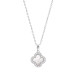 Colar flor Lotus Silver Trendy