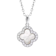 Colar flor Lotus Silver Trendy