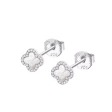 Brincos flor Lotus Silver Trendy