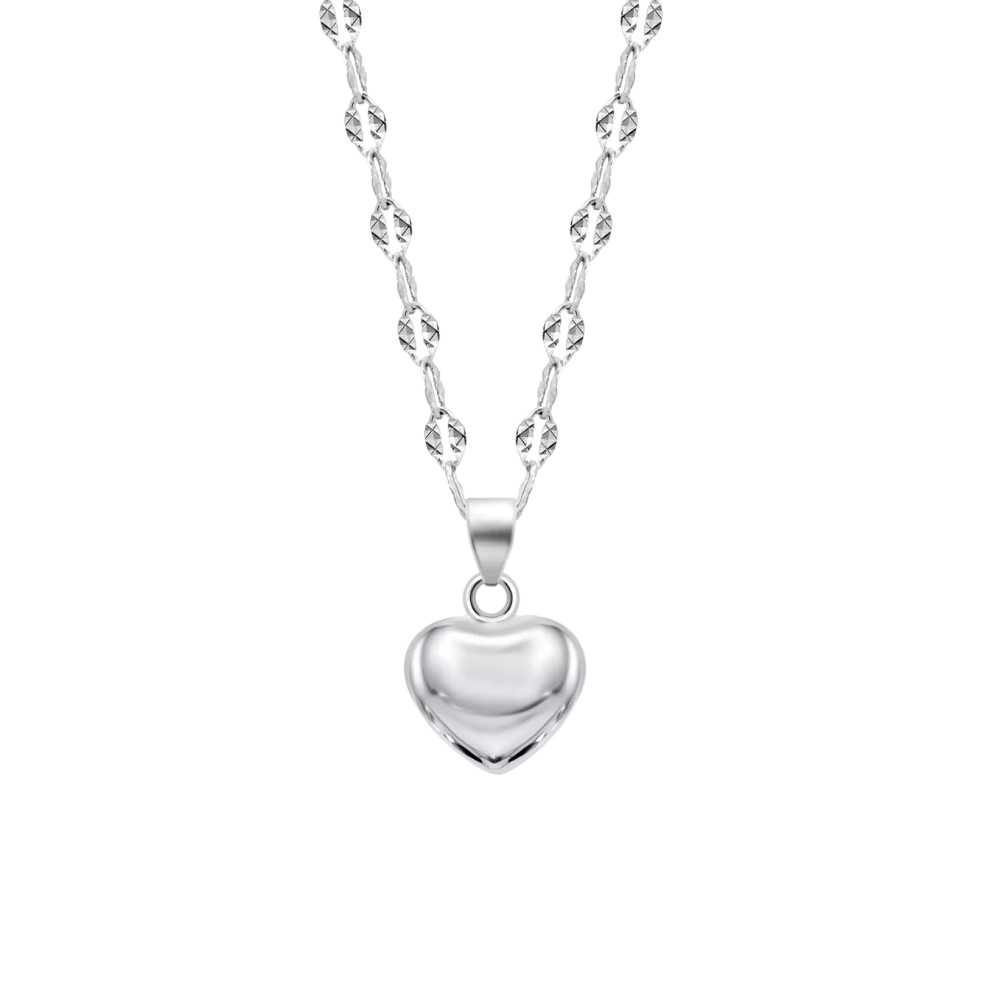 Colar coração Lotus Silver