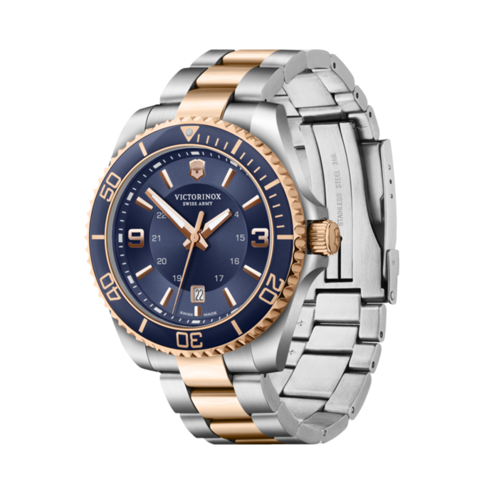 RELÓGIO MAVERICK GENT BLUE DIAL, SS/IPRG