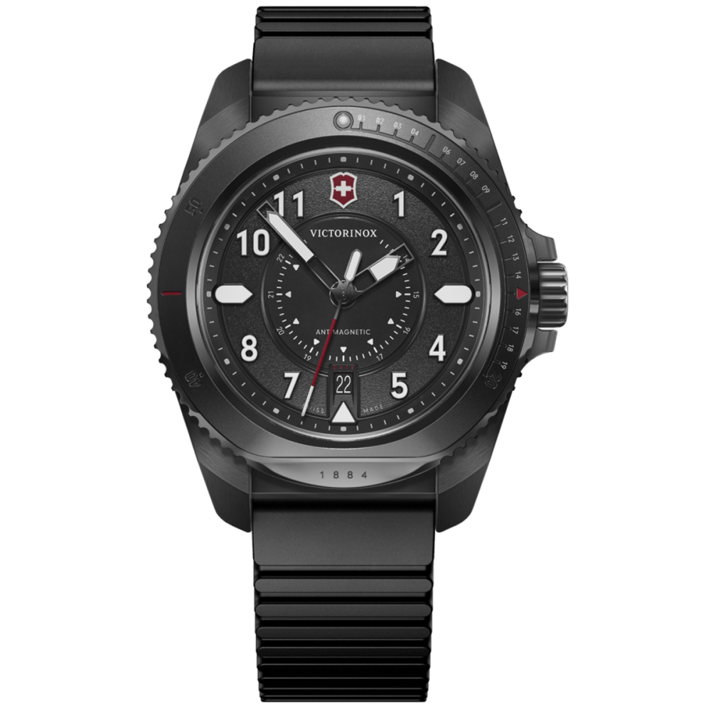 RELÓGIO JOURNEY 1884 BLACK CASE, DIAL & RUBBER