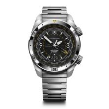 RELÓGIO AIR PRO AUTOMATIC BLACK DIAL SILVER BRAZ