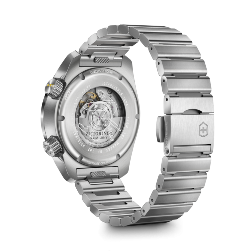 RELÓGIO AIR PRO AUTOMATIC BLACK DIAL SILVER BRAZ