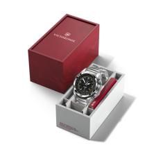 RELÓGIO AIR PRO AUTOMATIC BLACK DIAL SILVER BRAZ