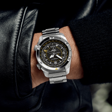 RELÓGIO AIR PRO AUTOMATIC BLACK DIAL SILVER BRAZ