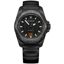 RELÓGIO INOX GENT AUTO CARBON, BLACK DIAL&RUBBE