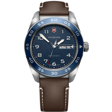 RELÓGIO SWISS ARMY SS BLUE DIAL, BROWN STRAP