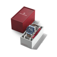 RELÓGIO SWISS ARMY SS BLUE DIAL, BROWN STRAP