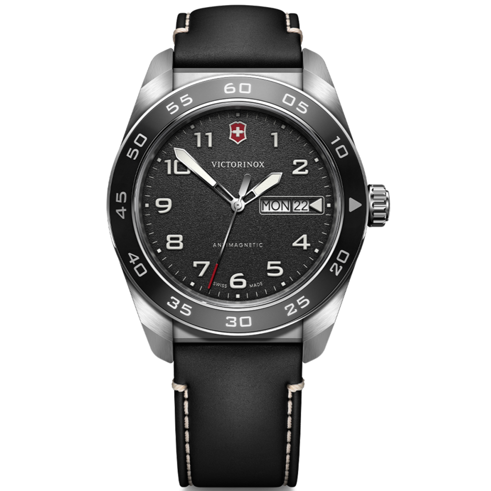 RELÓGIO SWISS ARMY SS BLACK DIAL, BLACK STRAP