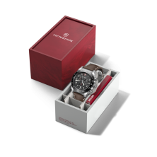 RELÓGIO SWISS ARMY CHRONO SS, BLACK DIAL, BROWN