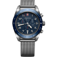 RELÓGIO SWISS ARMY CHRONO SS, BLUE DIAL, MESH