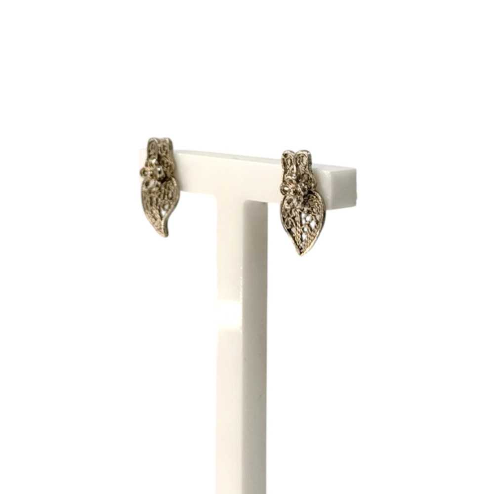 Heart Viana Silver Earrings