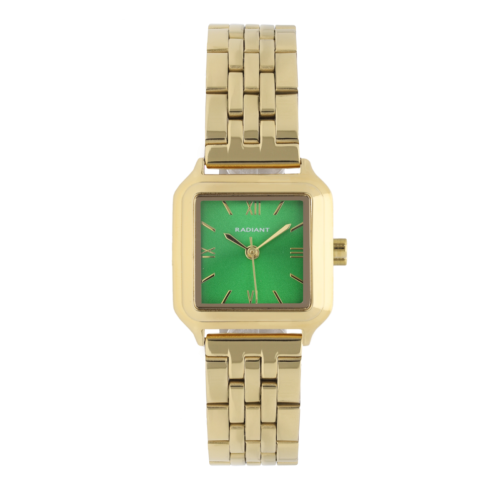 Relógio Mulher Coral Wave Verde/Dourado