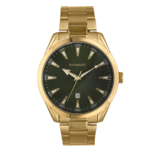 Relógio Homem Ocean Code Verde/Dourado