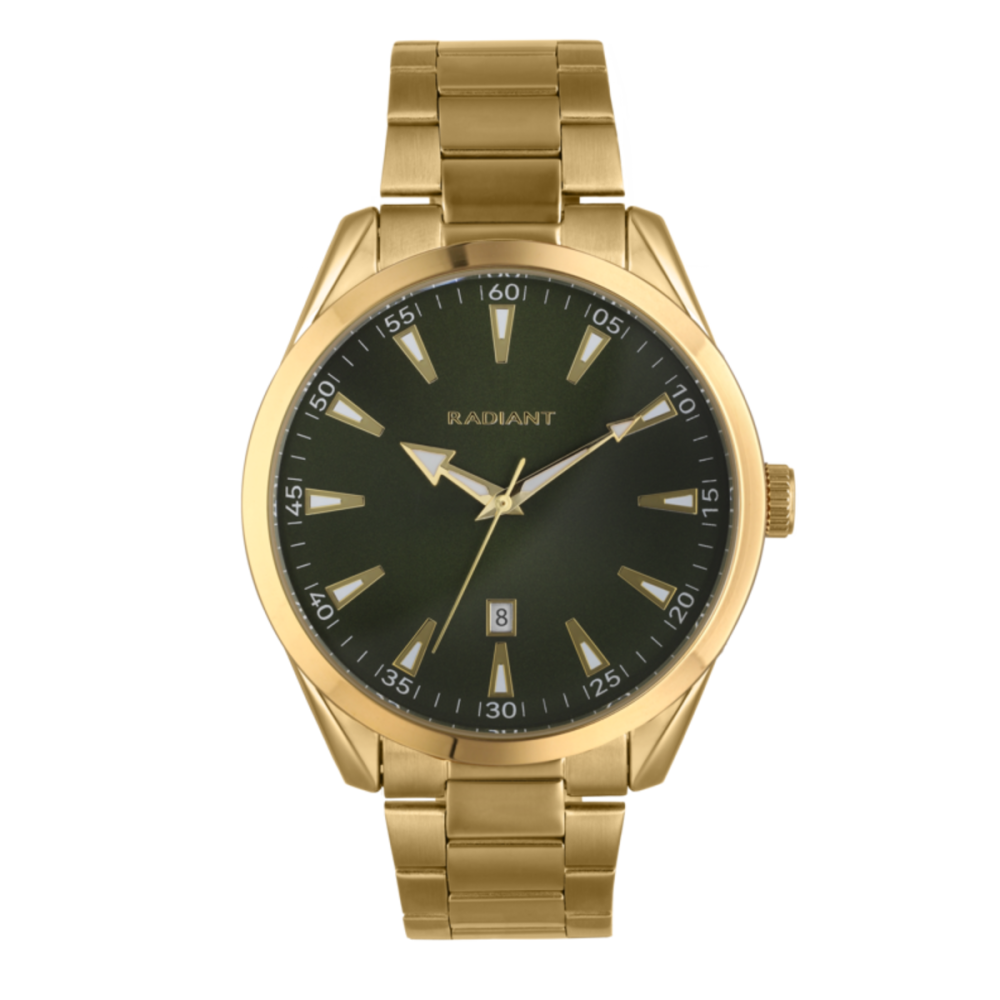 Relógio Homem Ocean Code Verde/Dourado