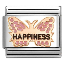 Link Nomination Borboleta Rosa HAPPINESS