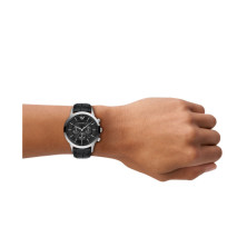 Relógio Couro Preto EMPORIO ARMANI
