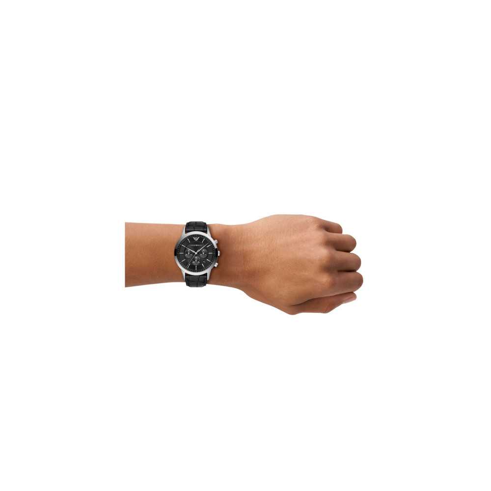 Relógio Couro Preto EMPORIO ARMANI