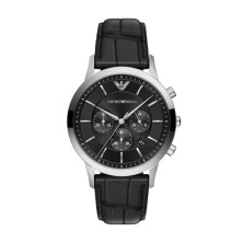 Relógio Couro Preto EMPORIO ARMANI