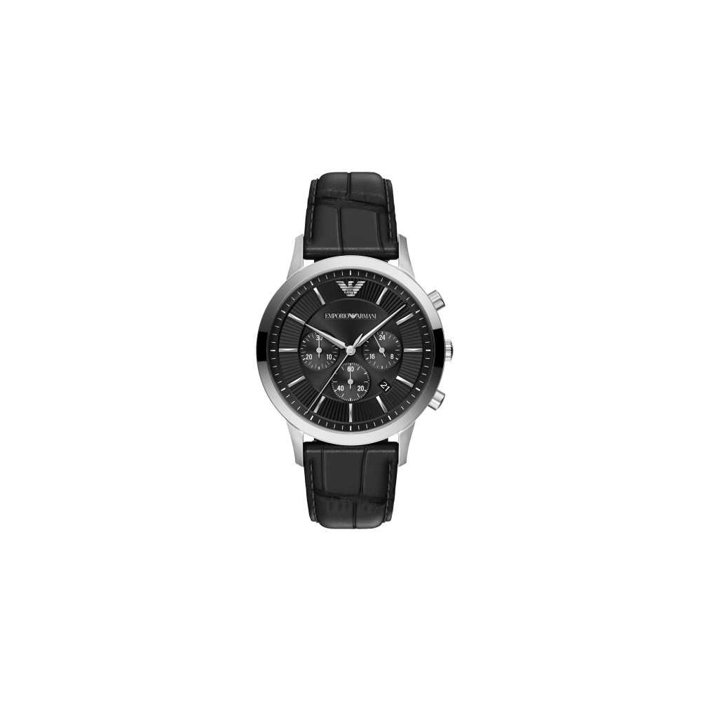 Relógio Couro Preto EMPORIO ARMANI