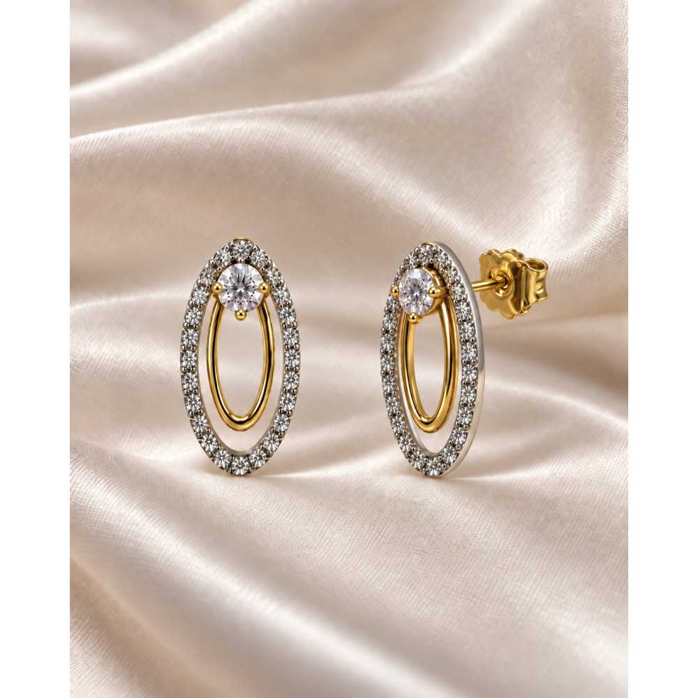 Brincos Oval Ouro 19.2KL Louie