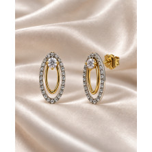 Oval Gold 19.2KL Louie Earrings