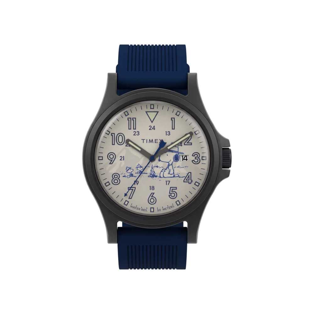 Relógio Peanuts x Timex Expedition Acadia / Azul