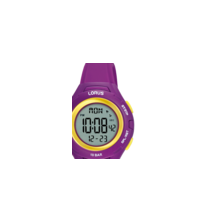 Relógio Kids Digital Silicone Roxo e Amarelo LORUS