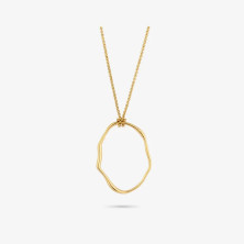 Colar Mulher Organic Oval Dourado